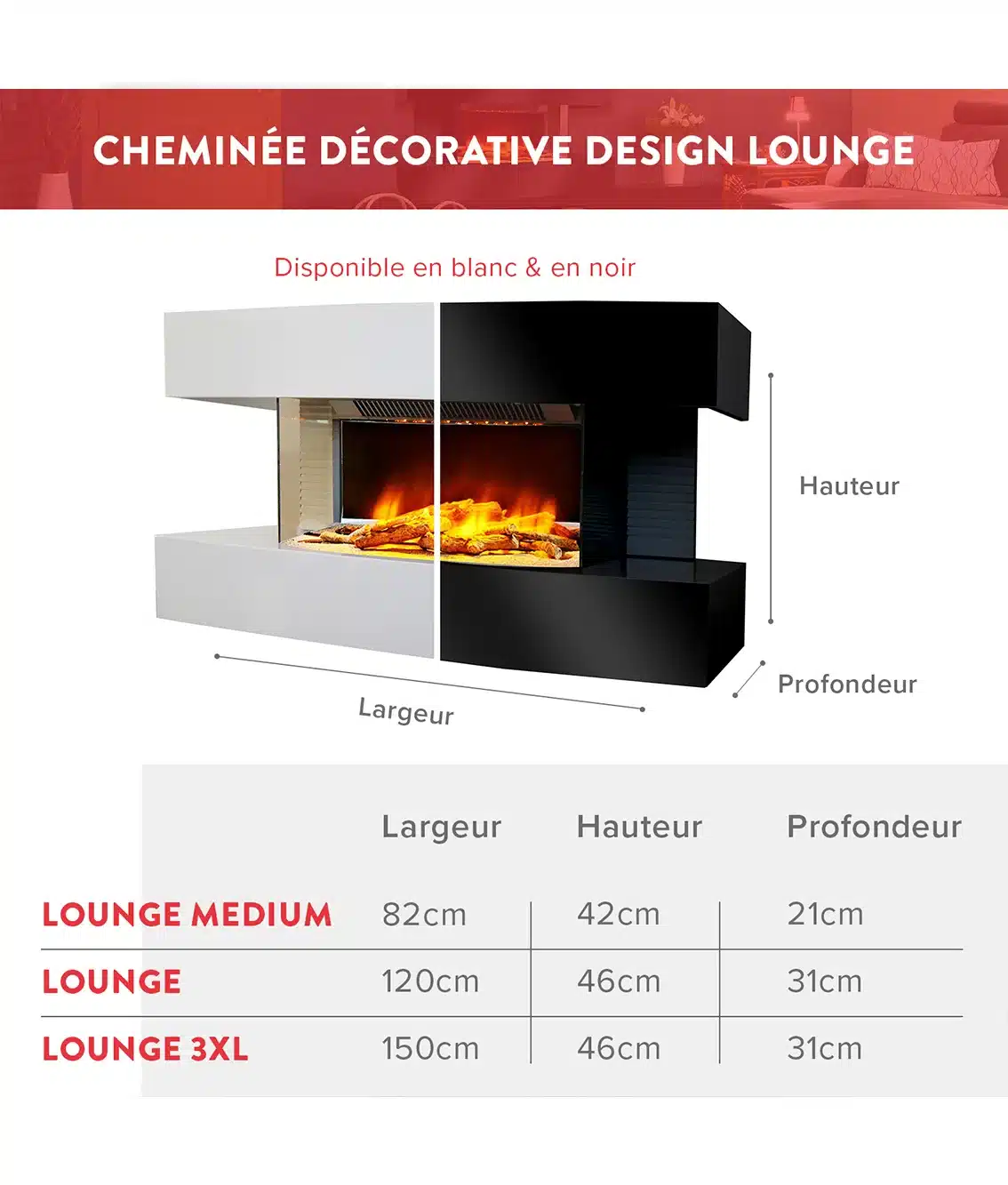 Dixneuf Lounge, Soufflet Cheminée Design