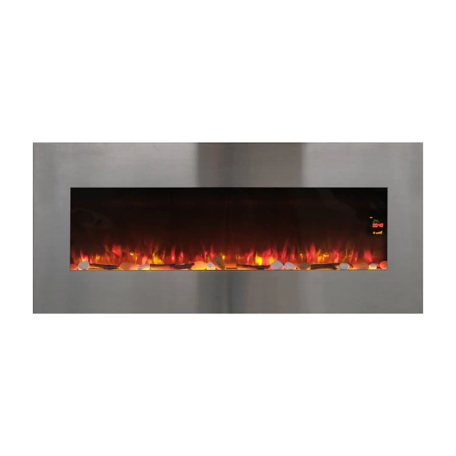 Electric fireplace Pure Inox XXL
