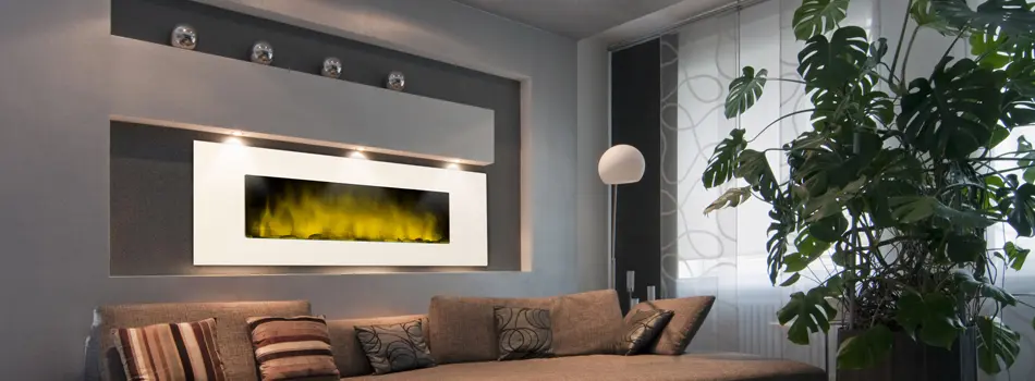 What are the different colours of an electric fireplace?