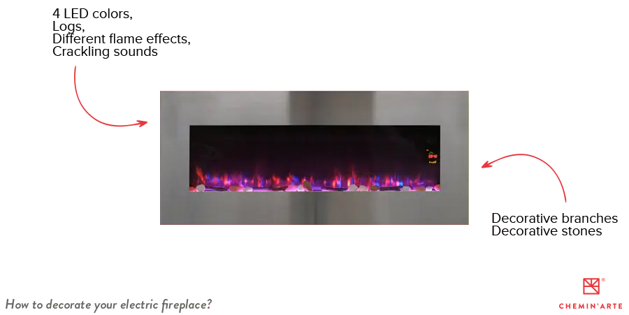 How to decorate an electric fireplace?