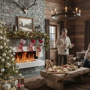 Cheminee electrique murale Quartz 121 cm Noel