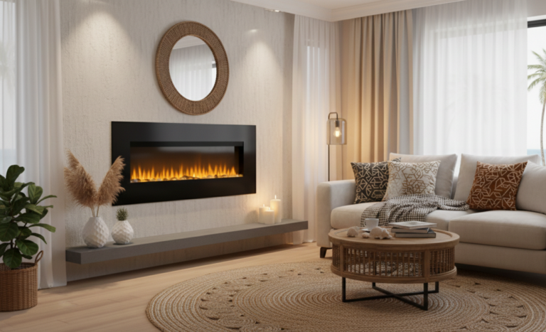 Cheminée électrique murale Volcano 3XL 150 cm.4