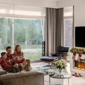 Cheminee electrique poser Meribel Noel