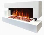 Caminetto elettrico a parete Quartz 120cm 2000W - immagine 6