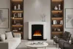 Manhattan 86 cm electric floor-standing fireplace
