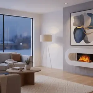 cheminee murale ovalia 110cm