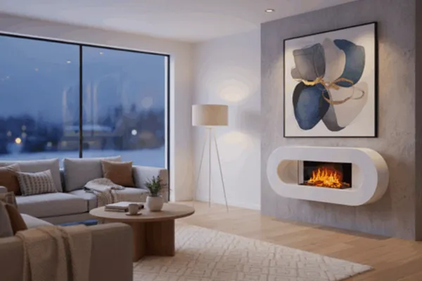 cheminee murale ovalia 110cm