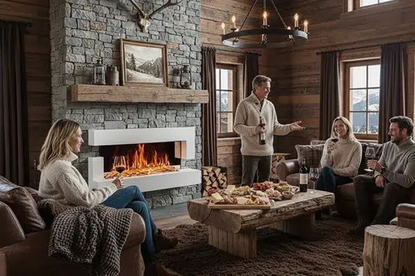 cheminee murale quartz 121cm