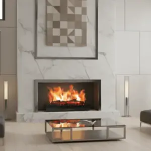 foyer a buches effet flammes 3xl 110 cm