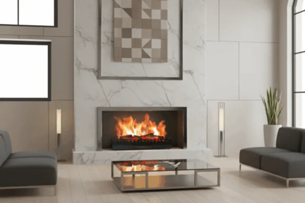 foyer a buches effet flammes 3xl 110 cm