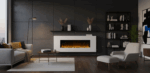 Wall-mounted electric fireplace White Loft XXL 120cm - Image 4