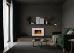 WHITE LOFT electric wall fireplace 90cm - Image 4