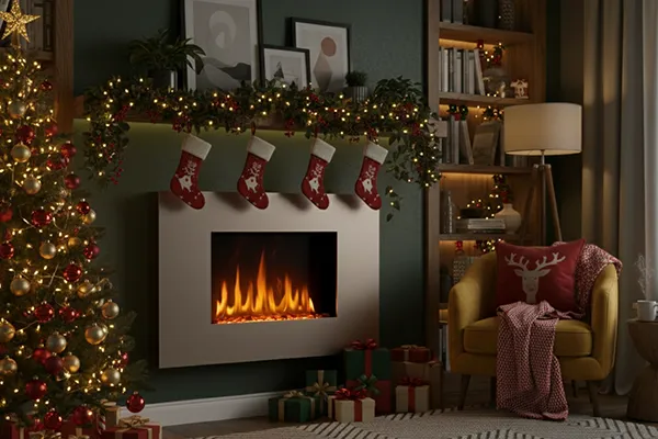 cheminee electrique murale pure inox 90 cm noel