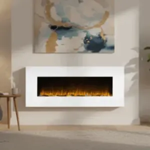 cheminee murale white loft xxl 120cm