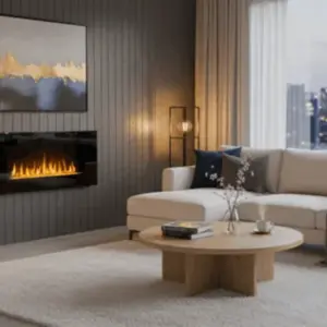 cheminee murale volcano xxl wifi 120cm