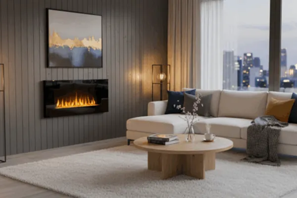 cheminee murale volcano xxl wifi 120cm