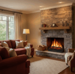 Elektrischer Standkamin XL 67cm mit realistischem Flammeneffekt 2000W – Bild 3