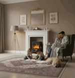 Fire Glass 45 cm Elektrokamin mit 3D-Flammeneffekt Chemin'Arte – Bild 3