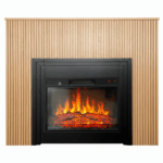 Cheminée électrique Chemin'Arte Ambra vue face clair