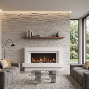 Chemin'Arte Cheminée électrique à poser Linea 3XL 152 cm Ambiance 1