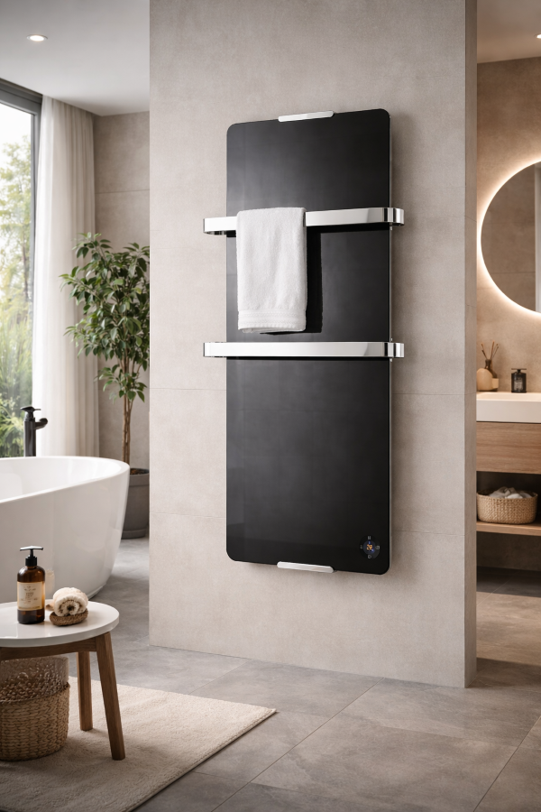 CHEMIN'ARTE Sèche serviettes design 900W Thermostat électronique Ambiance.2