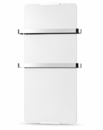 CHEMIN'ARTE Sèche serviettes design Blanc 1200W Fond Blanc