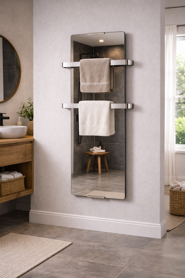 CHEMIN'ARTE Sèche serviettes design Miroir Ambiance 1