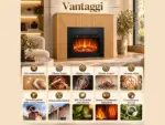 Camino elettrico da appoggio AMBRA – Effetto fiamme LED – Listelli di legno, vantaggi