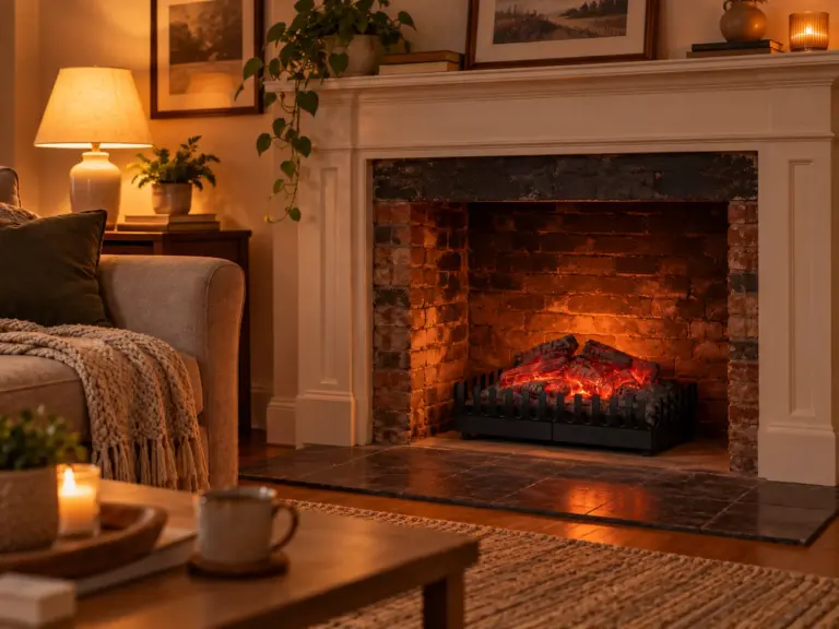 Electric log fire 46 cm, lifestyle view 2