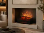 Elektrischer Standkamin mit realistischem Flammeneffekt 2000W, Ambiente 1