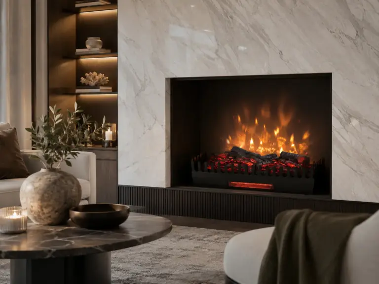 Flame-effect electric log burner XL 67cm, lifestyle view 2