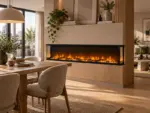 Inbouw elektrische haard 3D 180 cm, sfeerbeeld 3