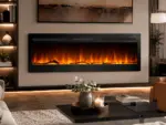 Cheminée électrique encastrable Élysée 3XL 152cm, ambiance 1