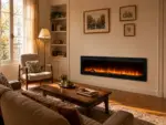 Cheminée électrique encastrable Élysée 3XL 152cm, ambiance 3