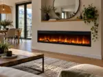 Elysée 5XL 2000W 182.5cm built-in electric fireplace, lifestyle view 1