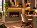 Chimenea eléctrica empotrable Elysée 90 cm, ambiente 3