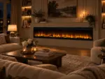 Chimenea eléctrica empotrable Elysée Infinity 228cm, ambiente 2