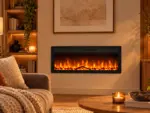 Cheminée électrique encastrable Élysée XXL 122cm, ambiance 1