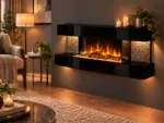 Wandhaard Lounge Zwart 120cm, sfeerbeeld 3