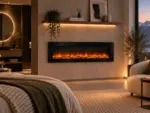 Cheminee electrique Murale Volcano 5XL 182 cm, ambiance 3