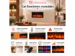 Chimenea eléctrica empotrable Elysée 90 cm, funciones