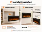 Elektrischer Einbaukamin Élysée XXL 120cm, Installation