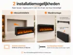 Élysée 3XL elektrische inbouwhaard 152cm, installatie