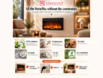 Elysée 90 cm built-in electric fireplace, benefits