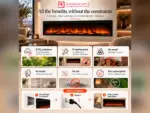 Elysée Infinity 228cm built-in electric fireplace, benefits
