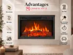 Oxford built-in electric fireplace 61cm, benefits