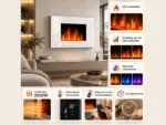 WHITE LOFT elektrische wandhaard 90cm, functies