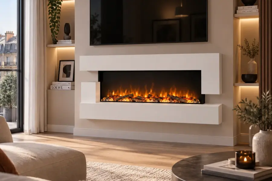 Cheminee electrique Murale Quartz 3XL 152 cm