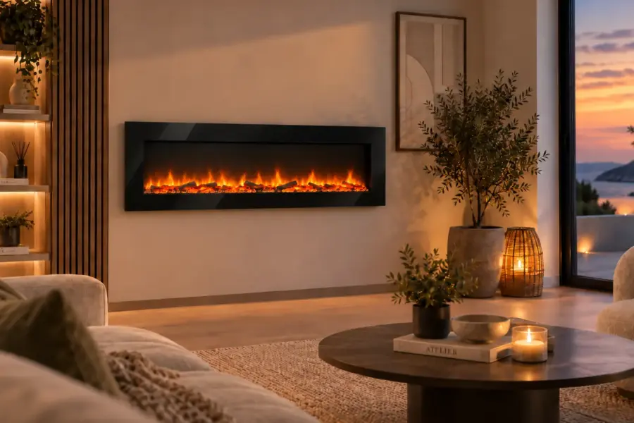 Cheminee electrique Murale Volcano 5XL 182 cm